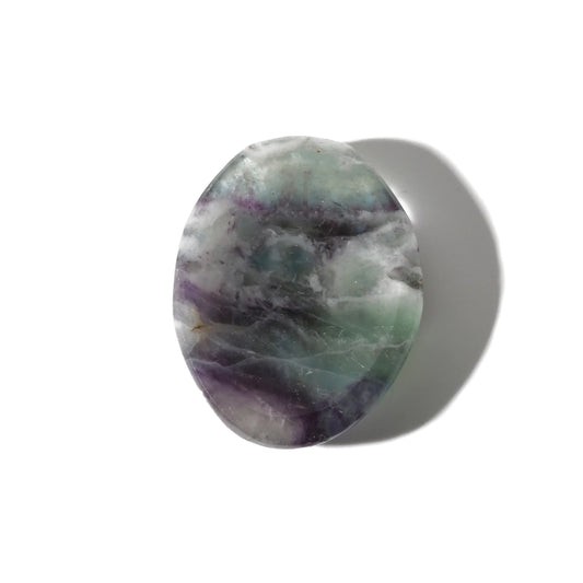 Purple & Green Fluorite Comfort Stone