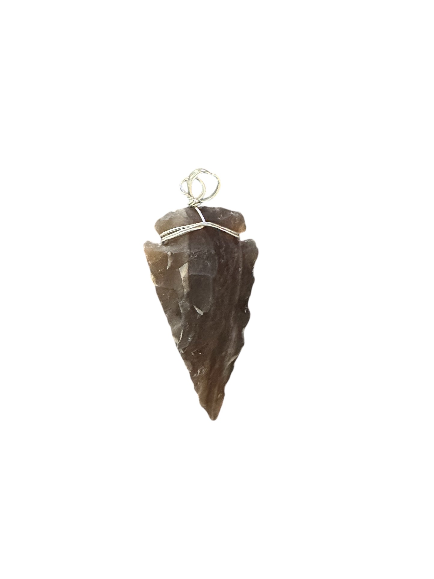 Arrowhead Jasper Wire Pendants (1.5")