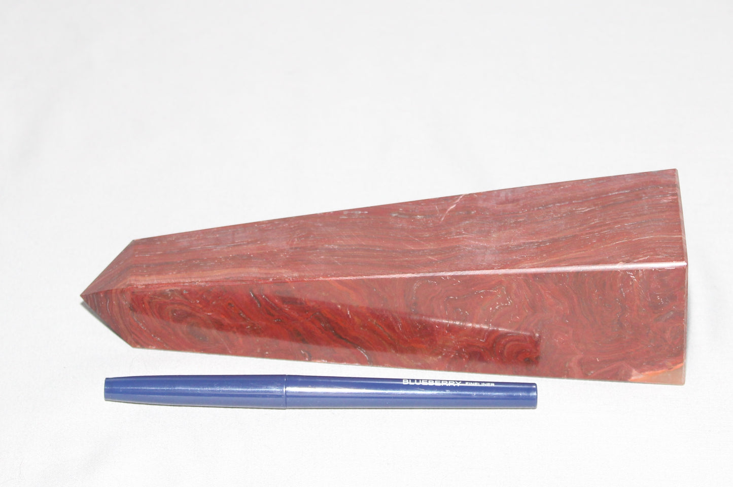 Red Silver Leaf Jasper Obelisk