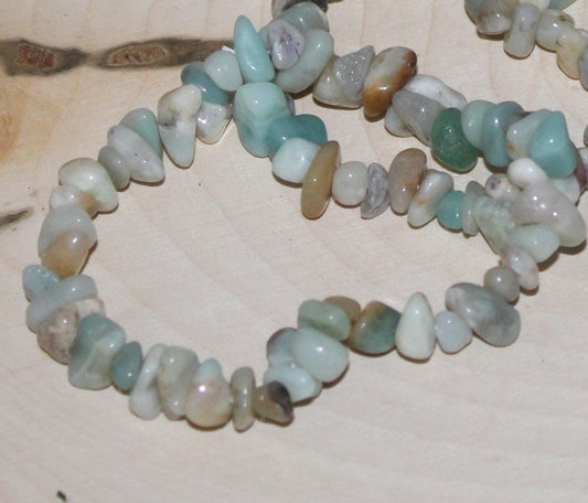 Amazonite Chip Bracelet 7.5&quot;