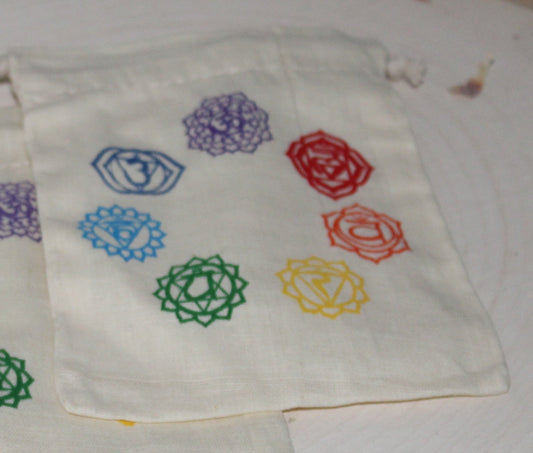 BAG – COTTON WITH CHAKRAS PRINTED