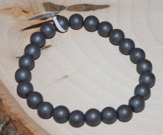 Hematite, Matte Bracelet 8mm