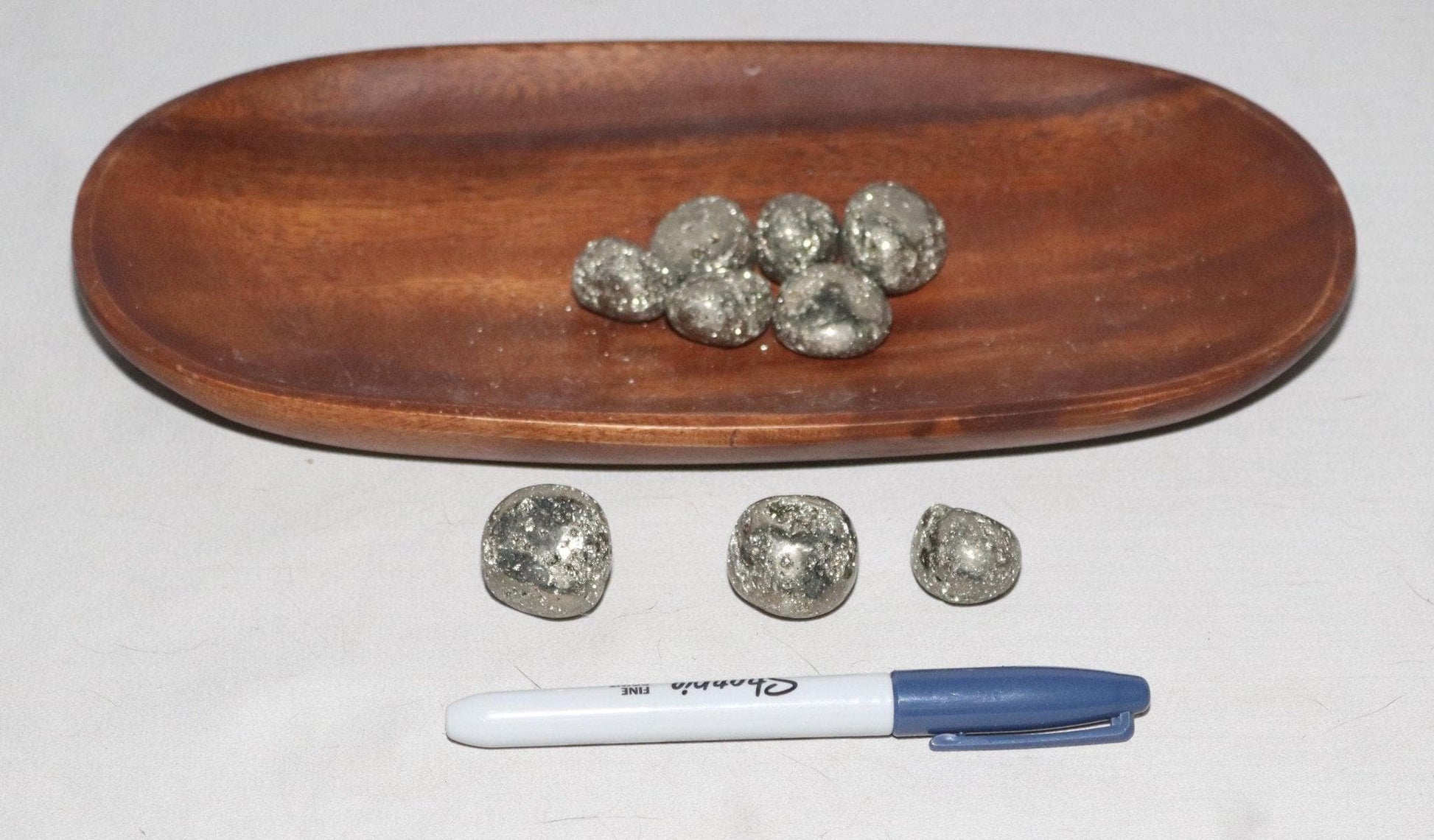 Pyrite Geode Tumbled Stones