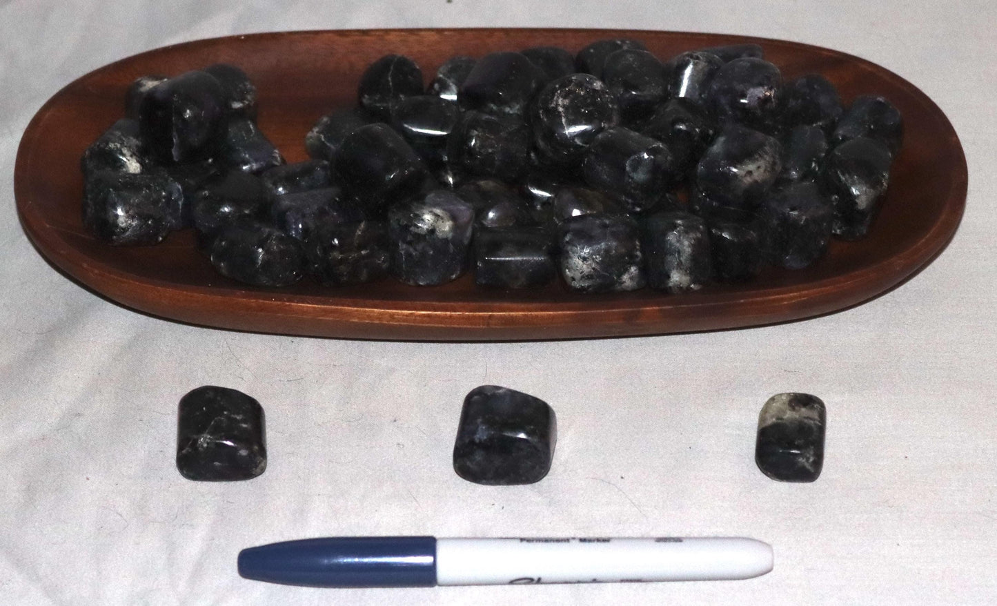 Iolite with Black Mica Tumble Stone (Limited Quantity)