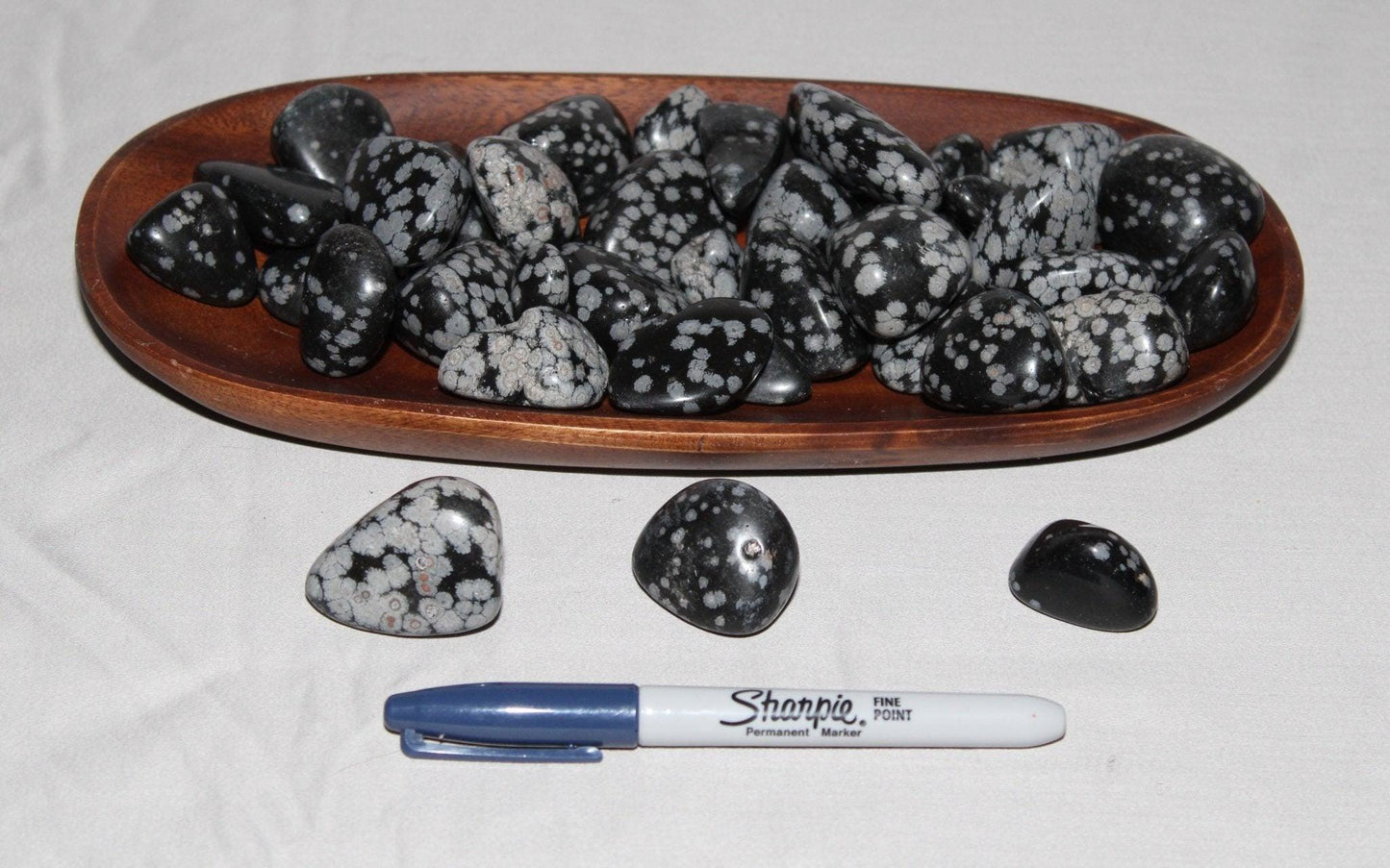 Snowflake Obsidian Pebbles