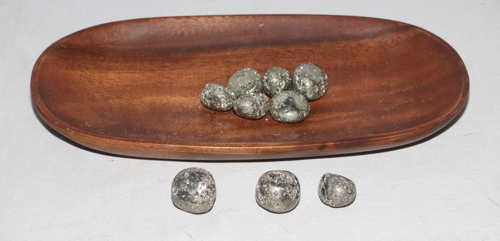 Pyrite Geode Tumbled Stones