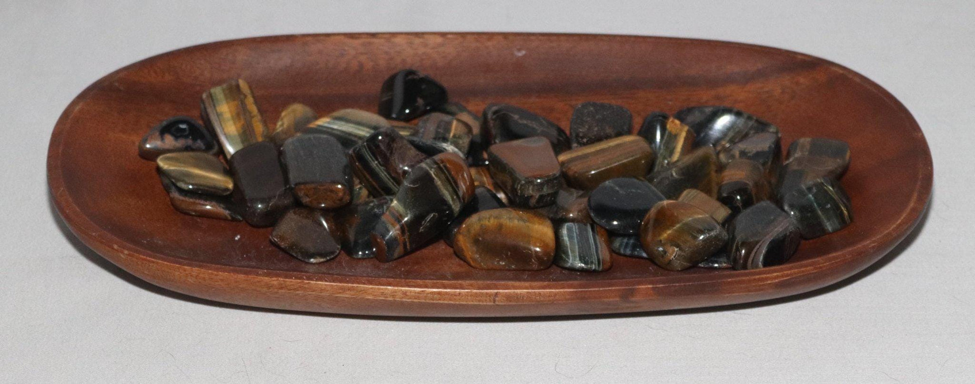 Multi-Colour Tiger Eye Tumbled Stones