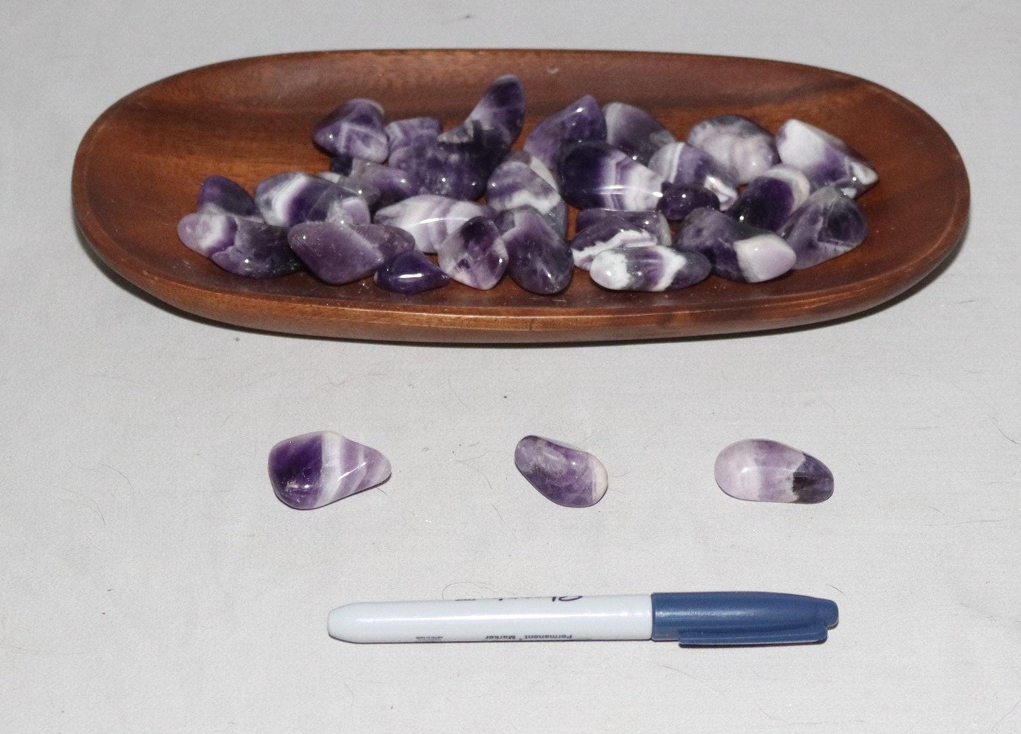 Amethyst Chevron A Tumble Stones