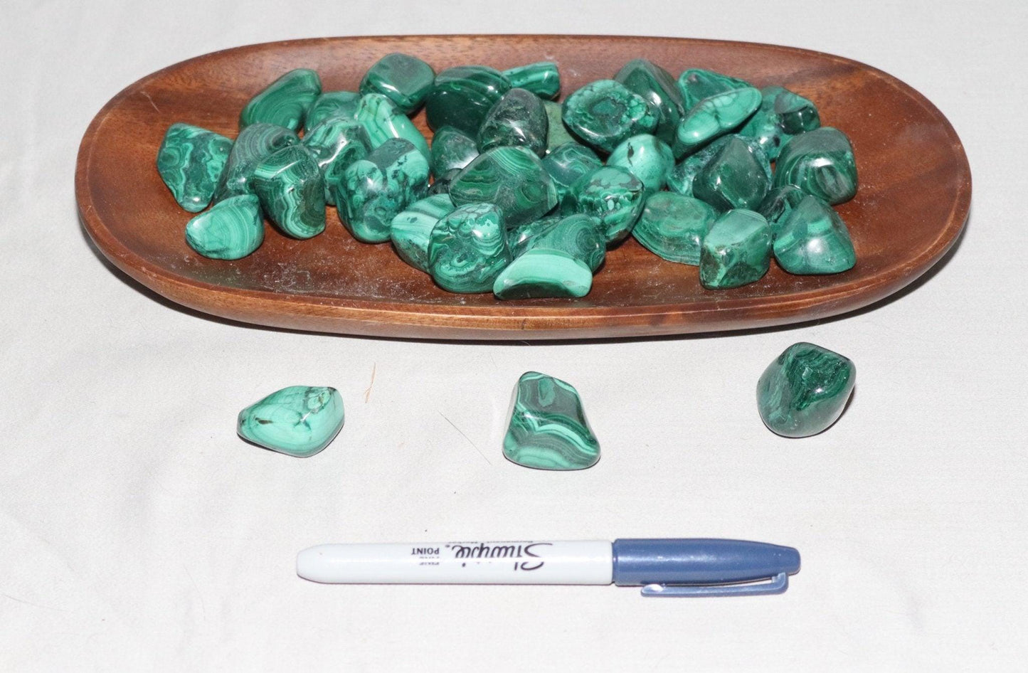 Malachite Tumble Stones