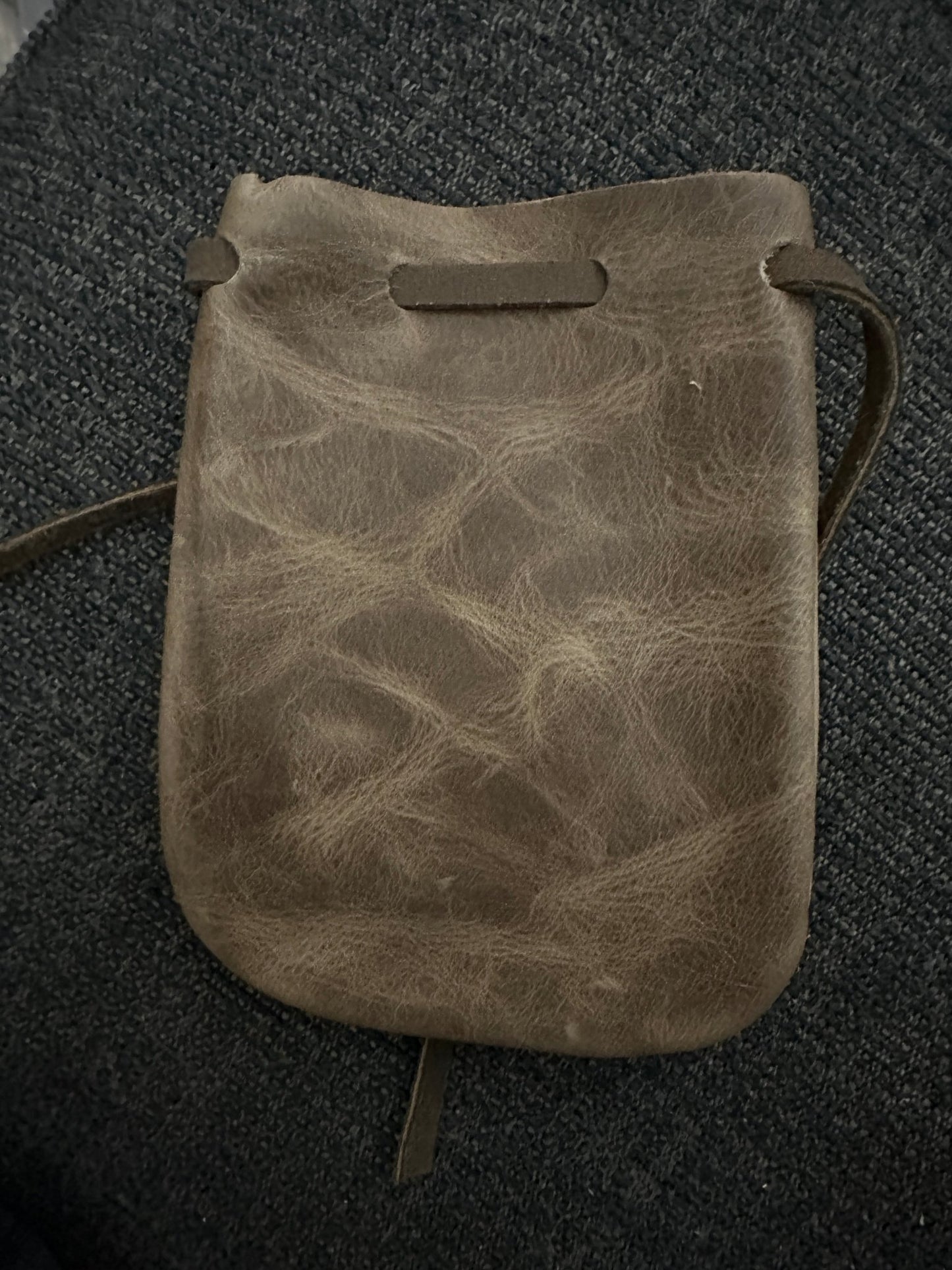 Medium Leather /Suede Medicine Bag