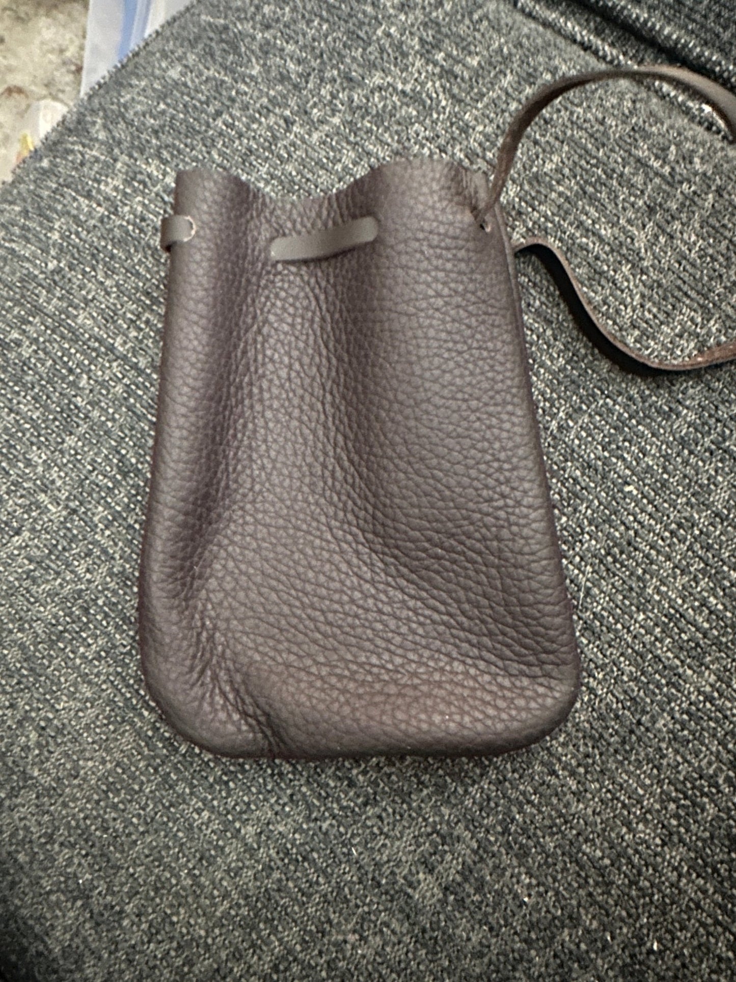 Medium Leather /Suede Medicine Bag