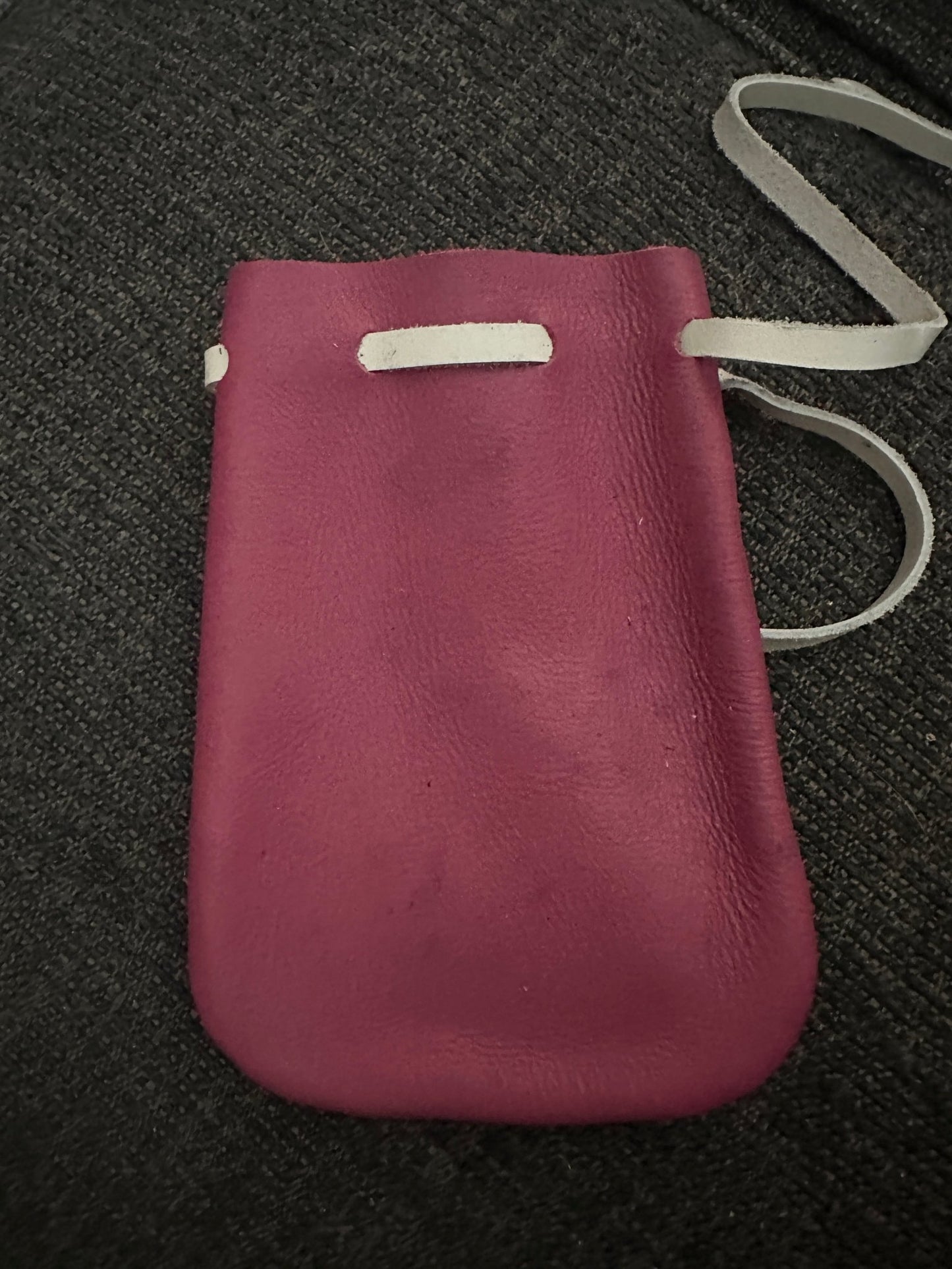 Medium Leather /Suede Medicine Bag