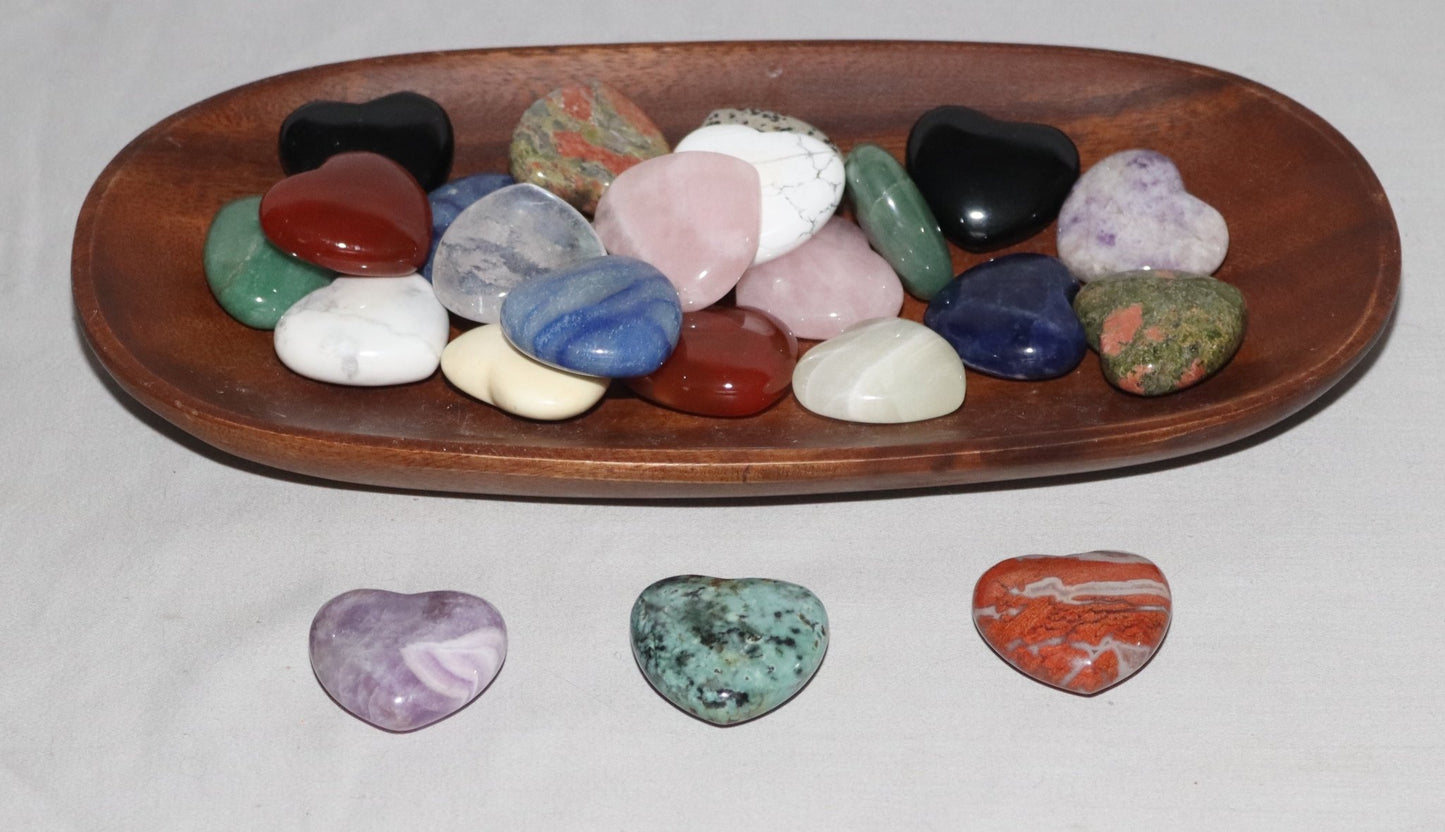 Mixed Heart Stone (1.5")