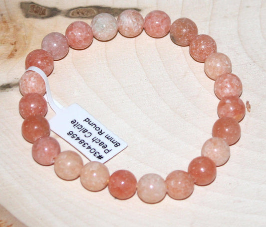 Pink Calcite Bracelet 8mm