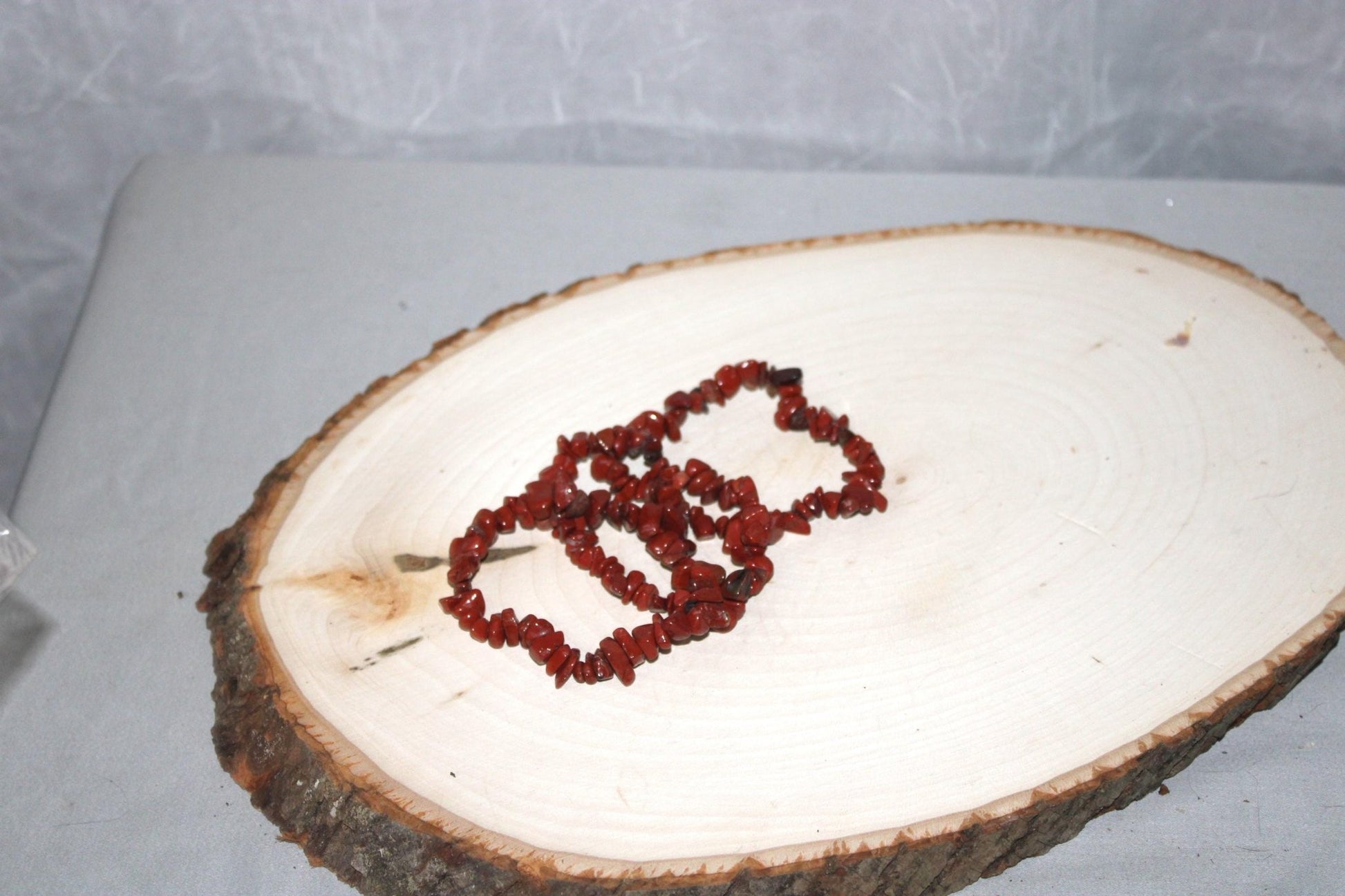 Red Jasper Chip Bracelet 7.5&quot;