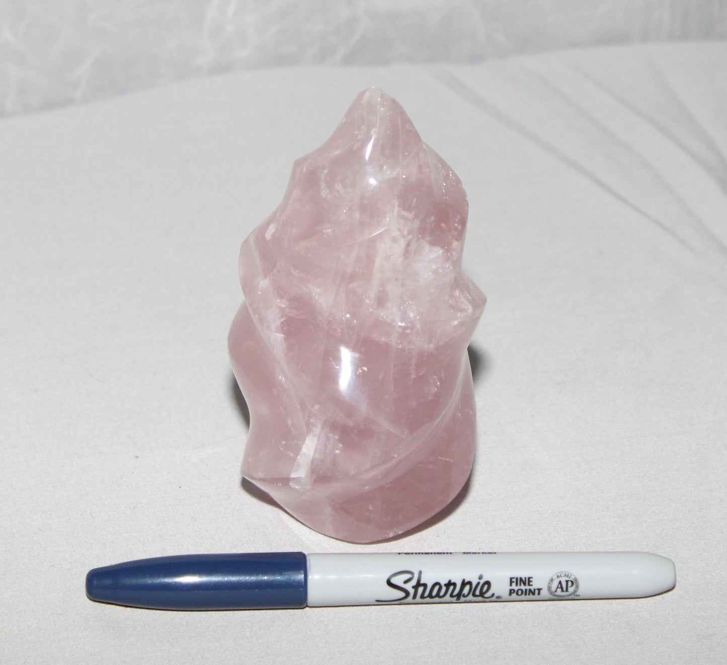 Rose Quartz Flame (4-5")