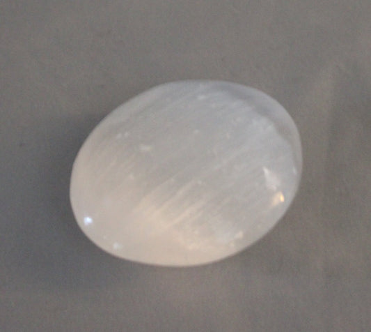 Selenite Palm Stone